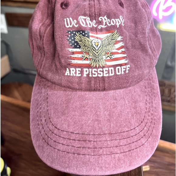 Accessories - New burgundy hat. We the people are pissed off.